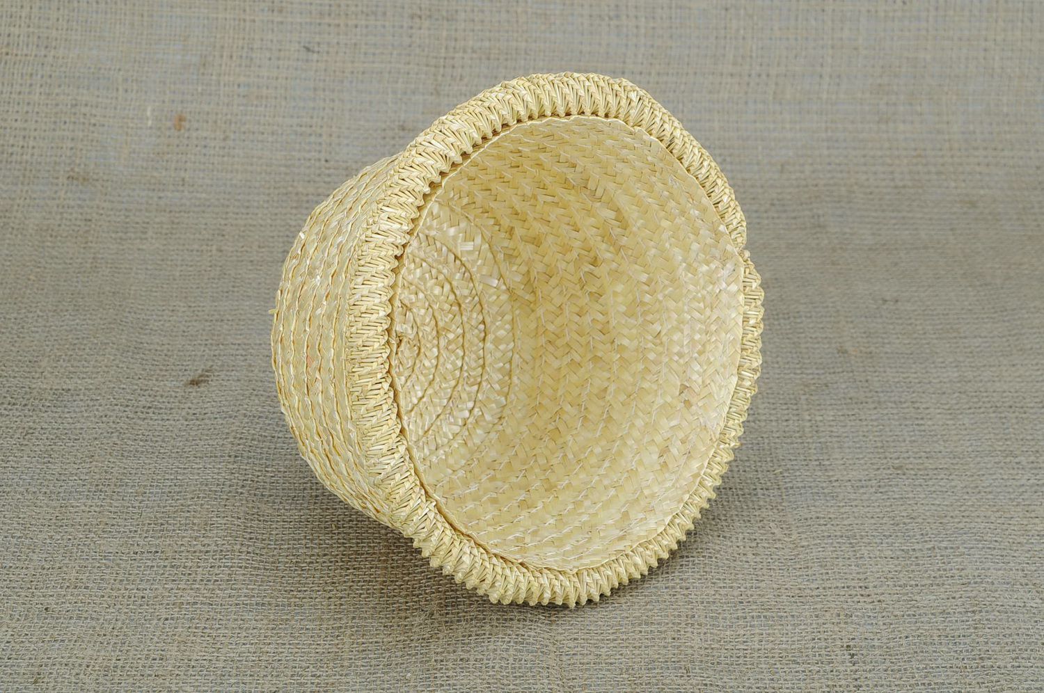 Women's hat made of straw Cap photo 2