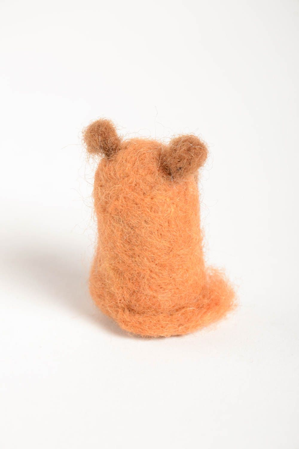 Handmade soft toy cute childrens toy felted wool toy home decoration ideas photo 3