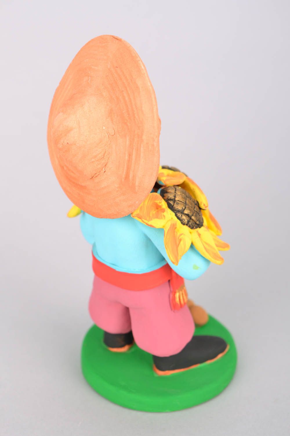 Керамическая статуэтка Казак с подсолнухом  фото 5
