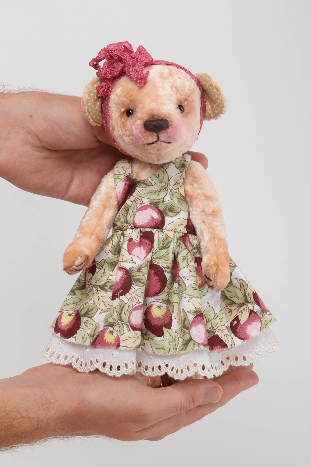 Soft toy soft bear toy handmade bear toy fabric bear toy baby toy teddy bear photo 5