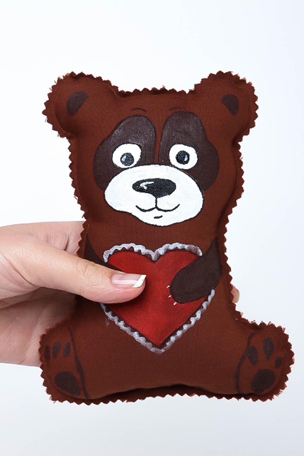 Beautiful handmade soft toy stuffed bear toy nursery design decorative use only photo 5