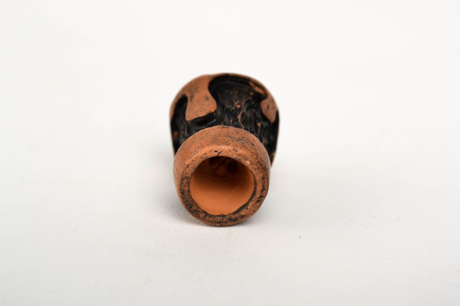 Ton Pfeife handmade originell Tabak Pfeife Keramik Pfeife Accessoire für Männer  foto 3
