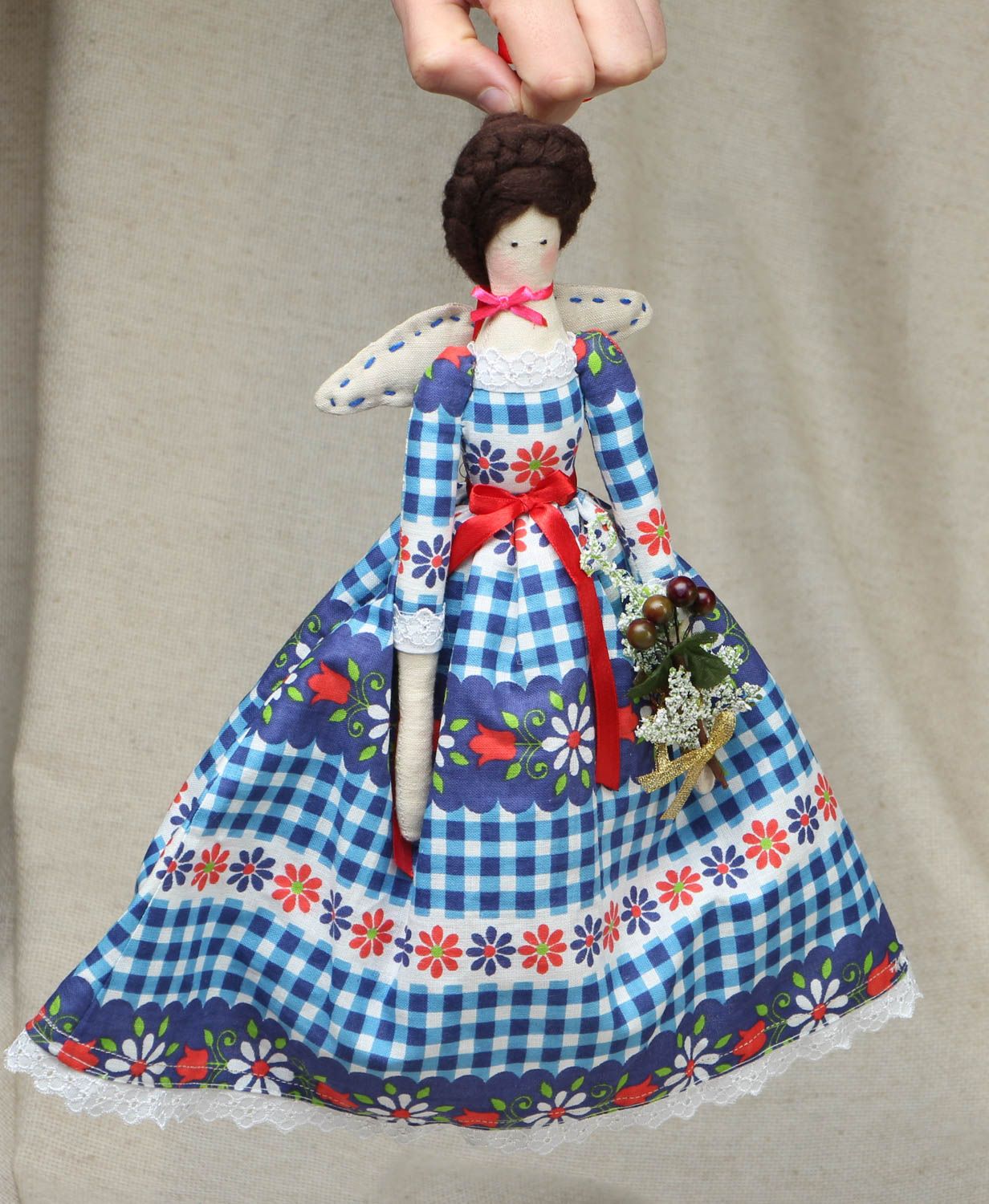 Textile doll for packages photo 4