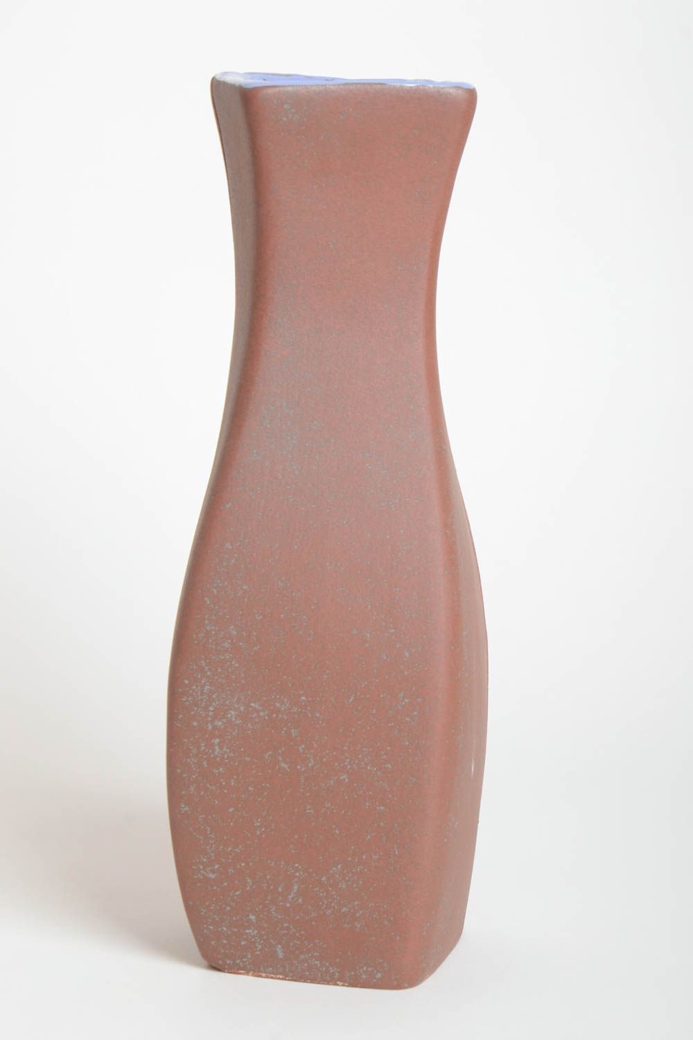 Керамическая ваза для цветов сувенир ручной работы декор для дома большая 2 л фото 4
