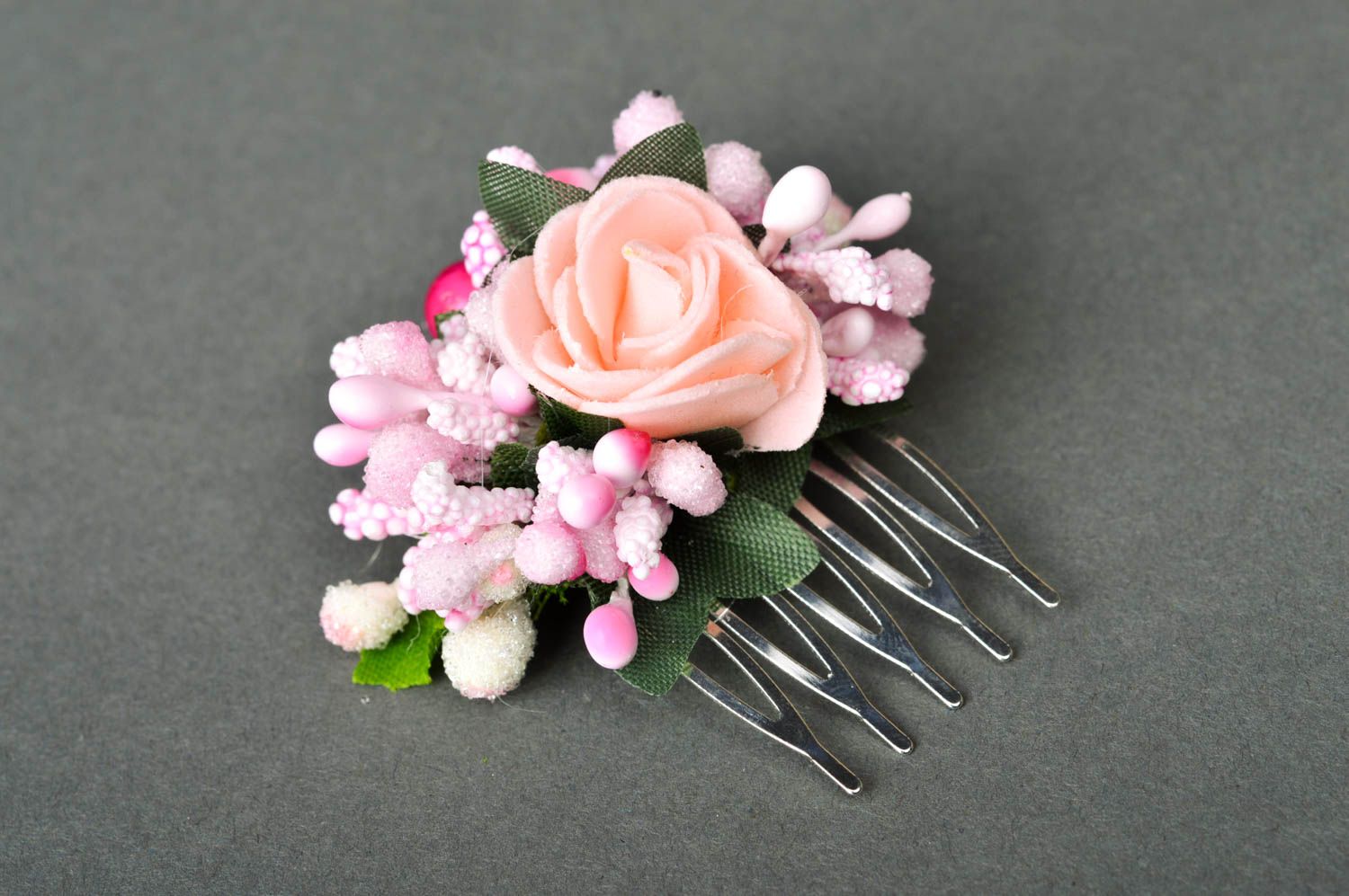 Children's hair clip handmade accessory children's bijouterie gift for girls photo 4