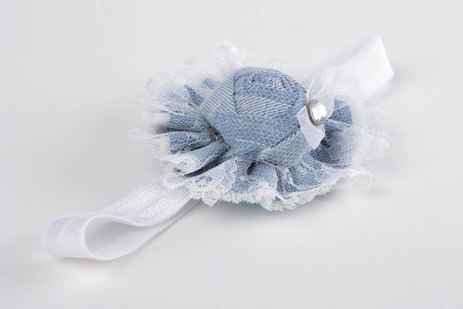 Handmade headband fabric headband for girl lace headband present for girl photo 3
