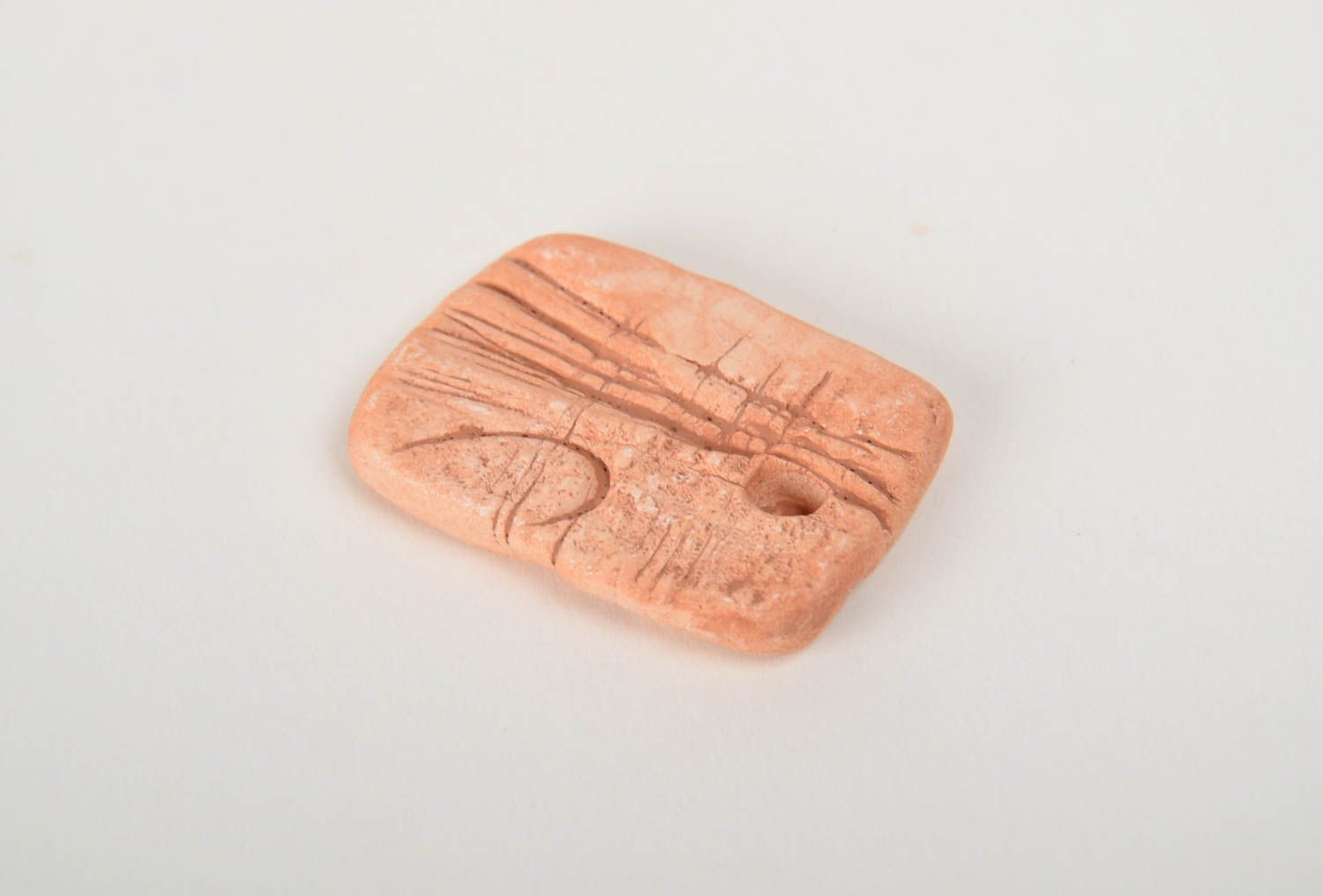 Rectangular handmade DIY craft blank for pendant making designer jewelry photo 4