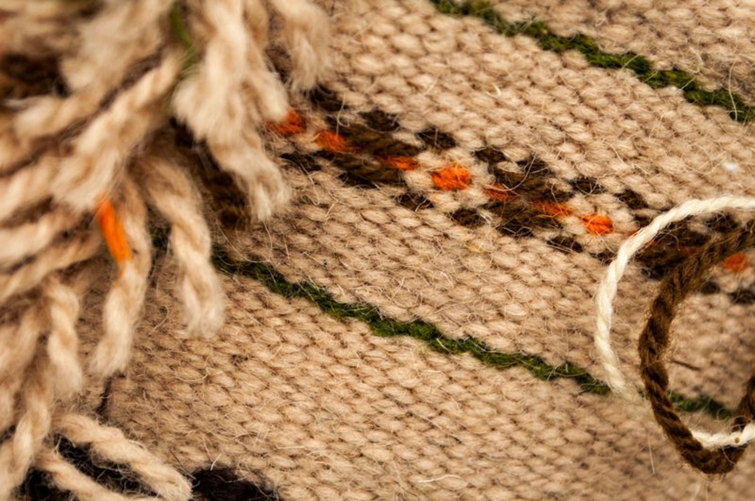 Mala de lã com alça comprida foto 2