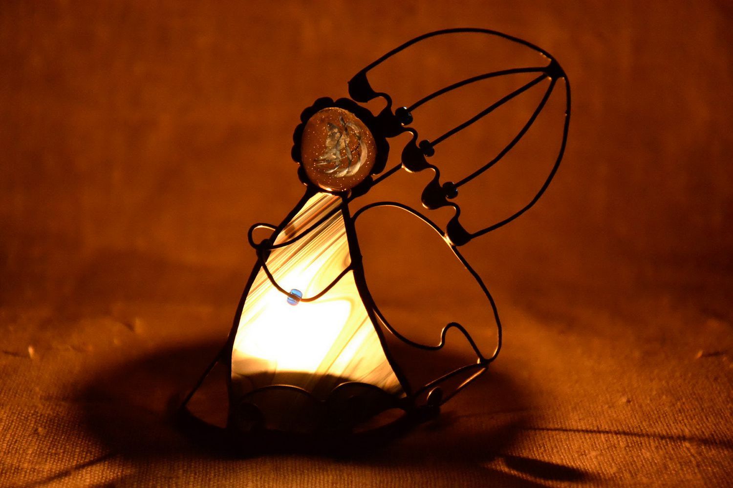 Handmade Kerzenhalter aus Glas foto 2