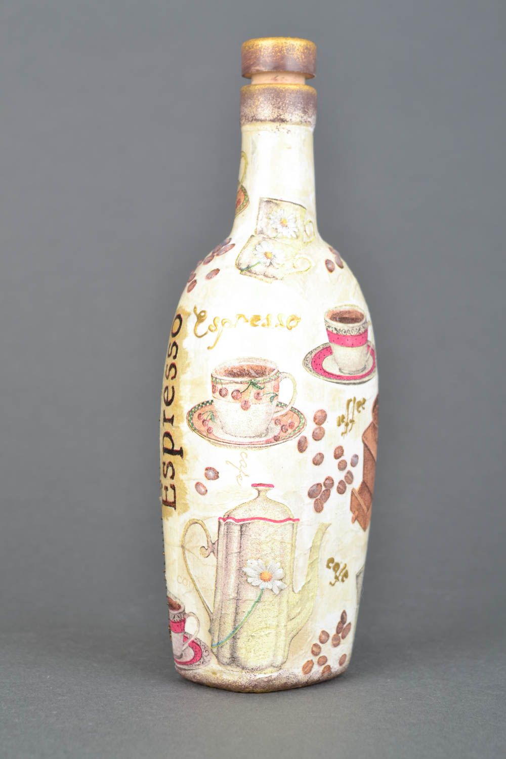 Handmade decorative bottle photo 3