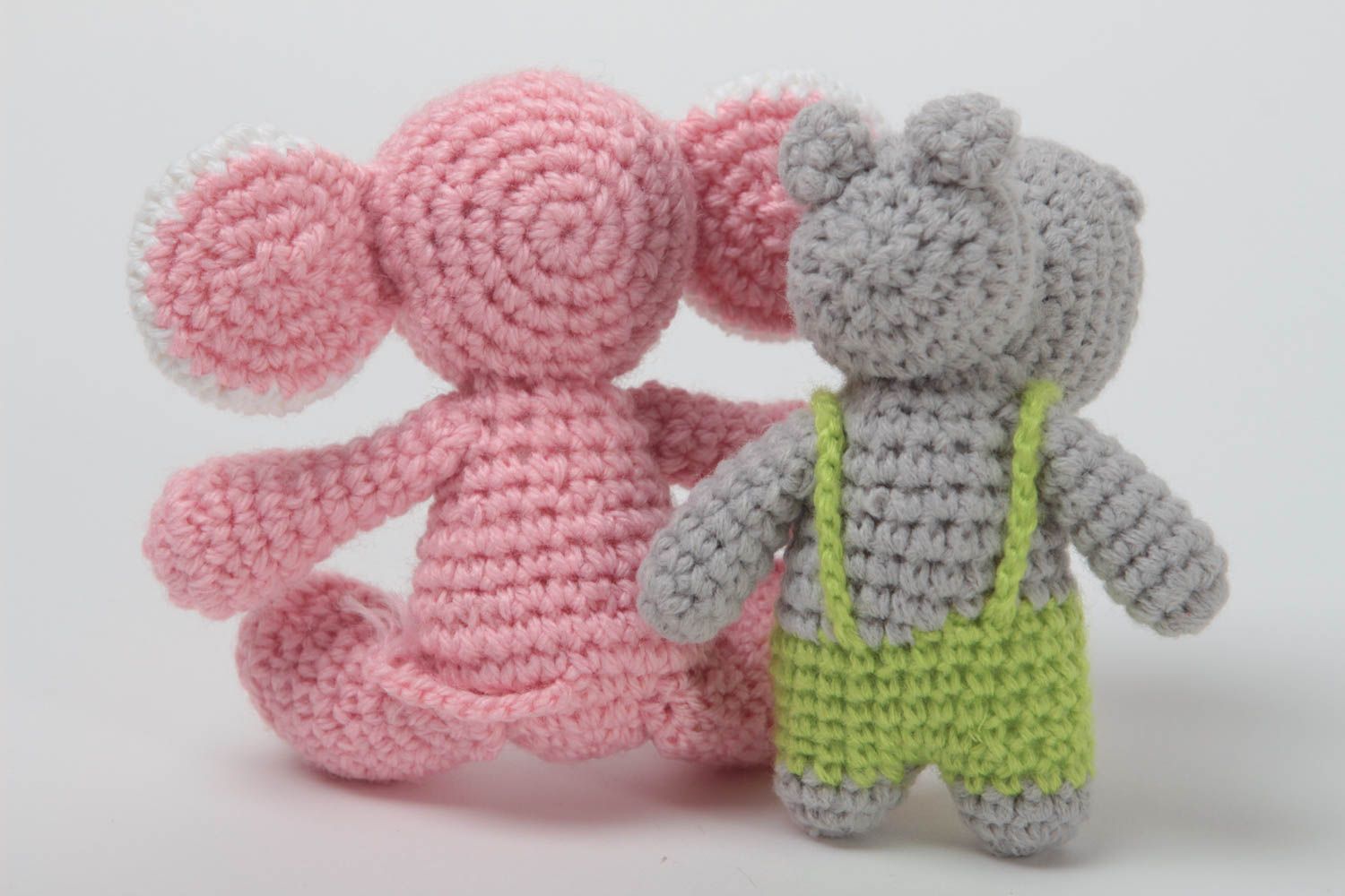 Juguete artesanal tejido peluche para niños regalo original Elefante  foto 4