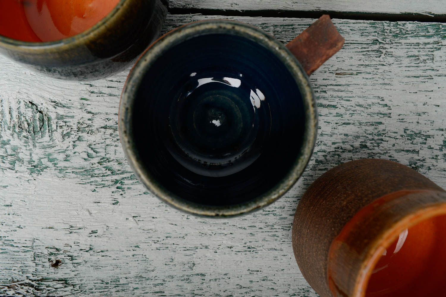 Keramik Tasse mit Glasur bedeckt Meerestränen foto 5