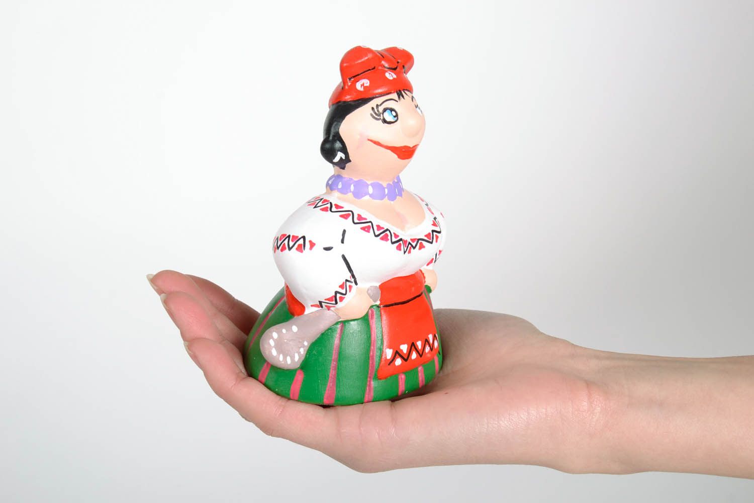 Homemade ceramic statuette The Ukrainian Girl photo 2
