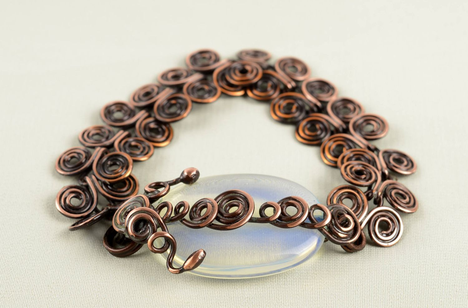 Handmade copper bracelet metal jewelry unique jewelry designer bracelets photo 5