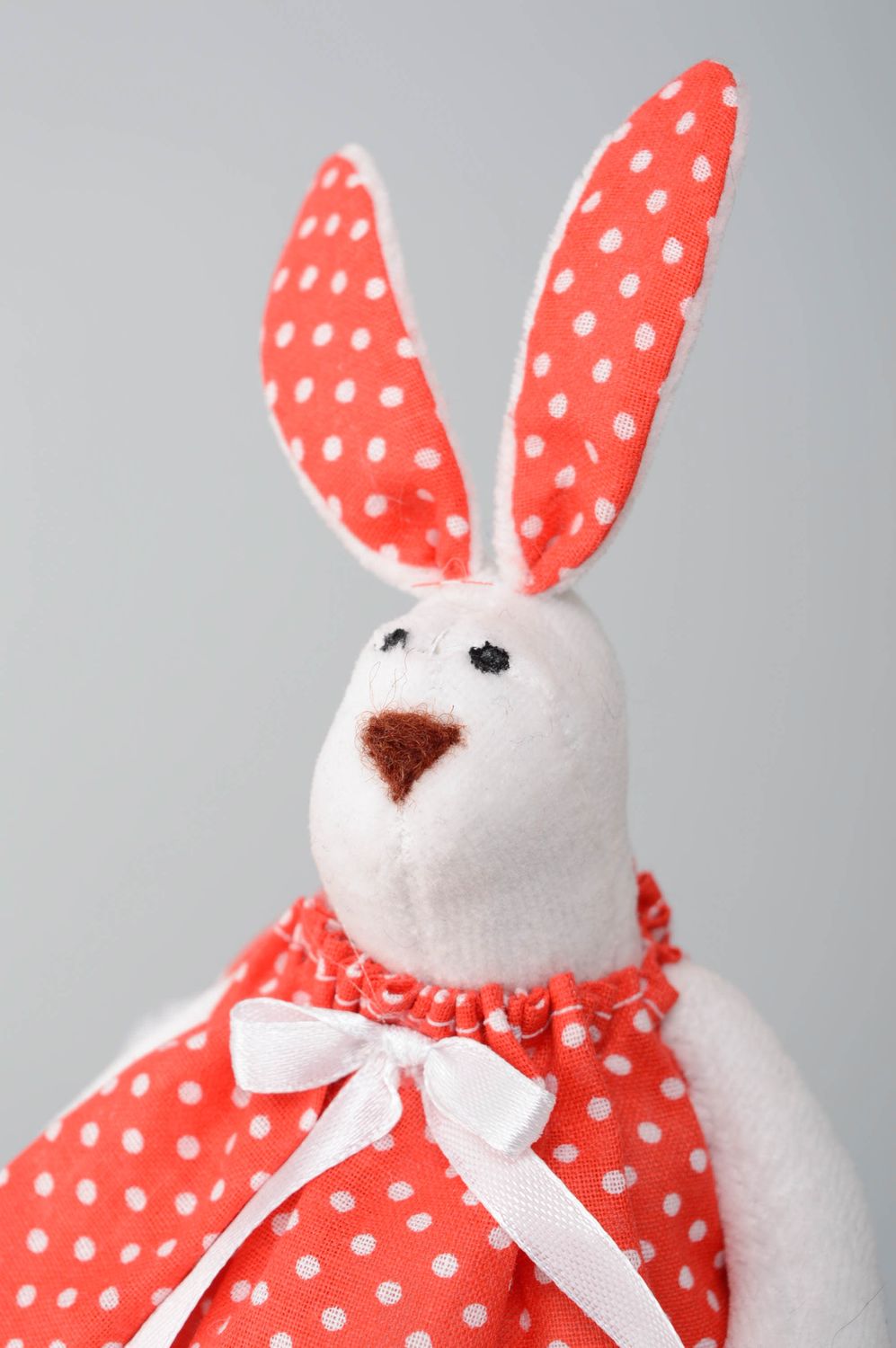 Handmade designer soft toy Rabbit in Dress photo 2