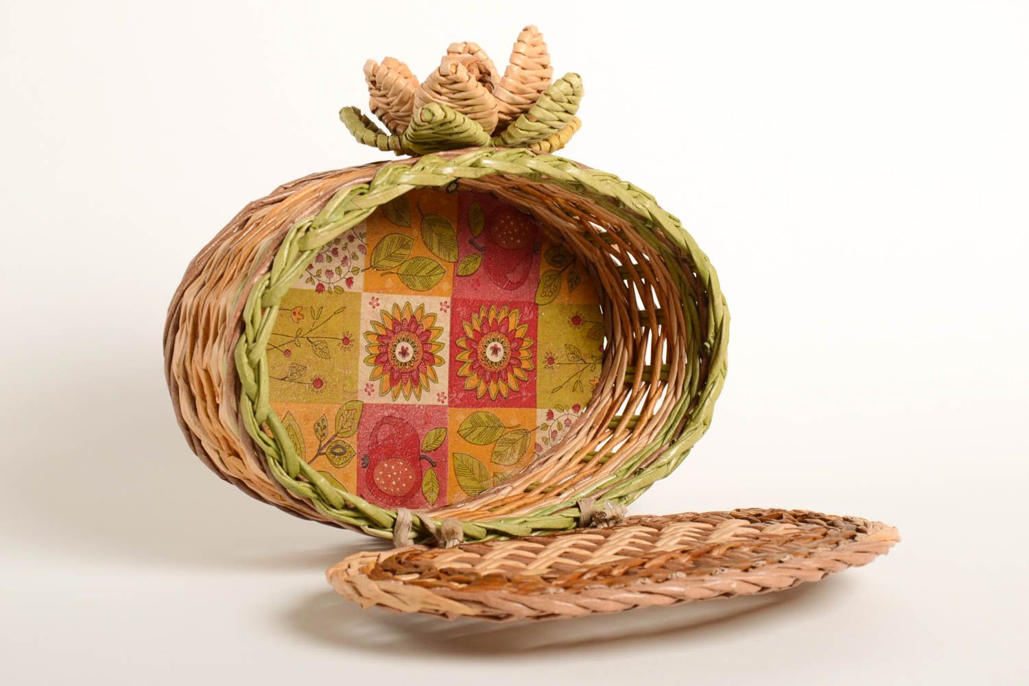 Handmade woven basket designer lovely accessory beautiful kitchen utensils photo 4