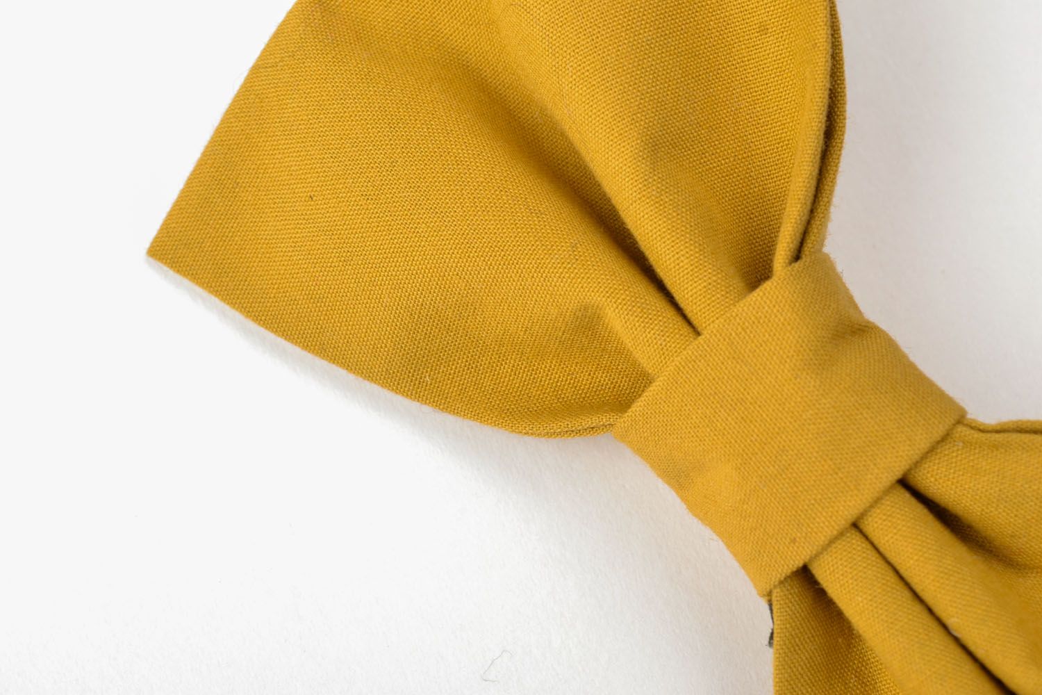 Mustard color bow tie photo 4