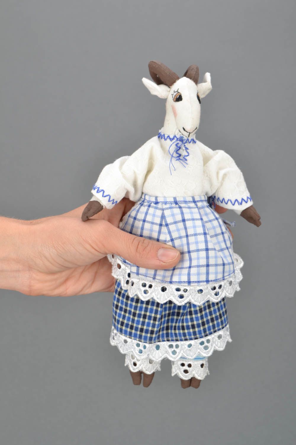 Fabric toy Goat Vera photo 1