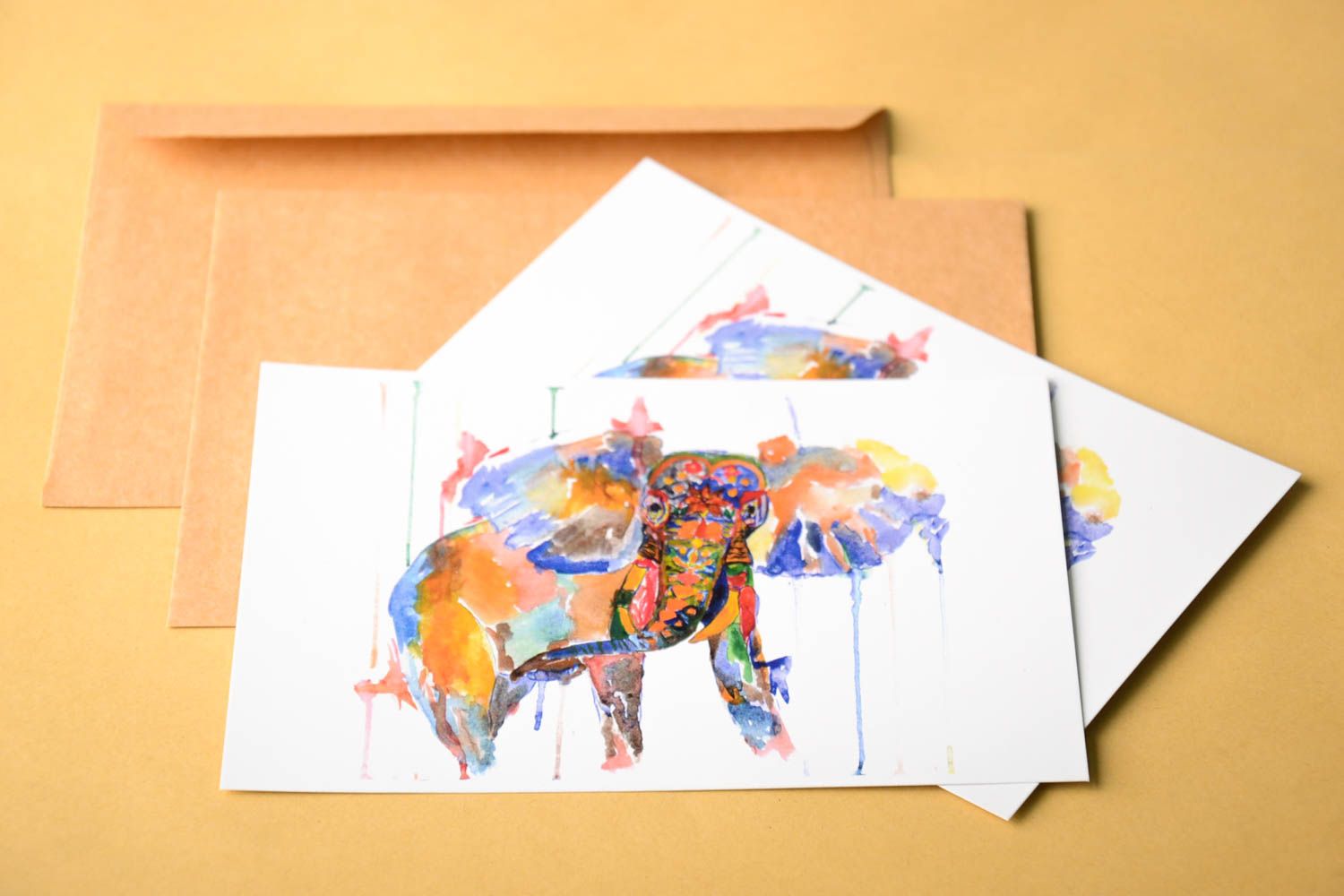 Handmade Design Grusskarten Künstler Karten originelle Geschenke mit Umschlägen foto 1
