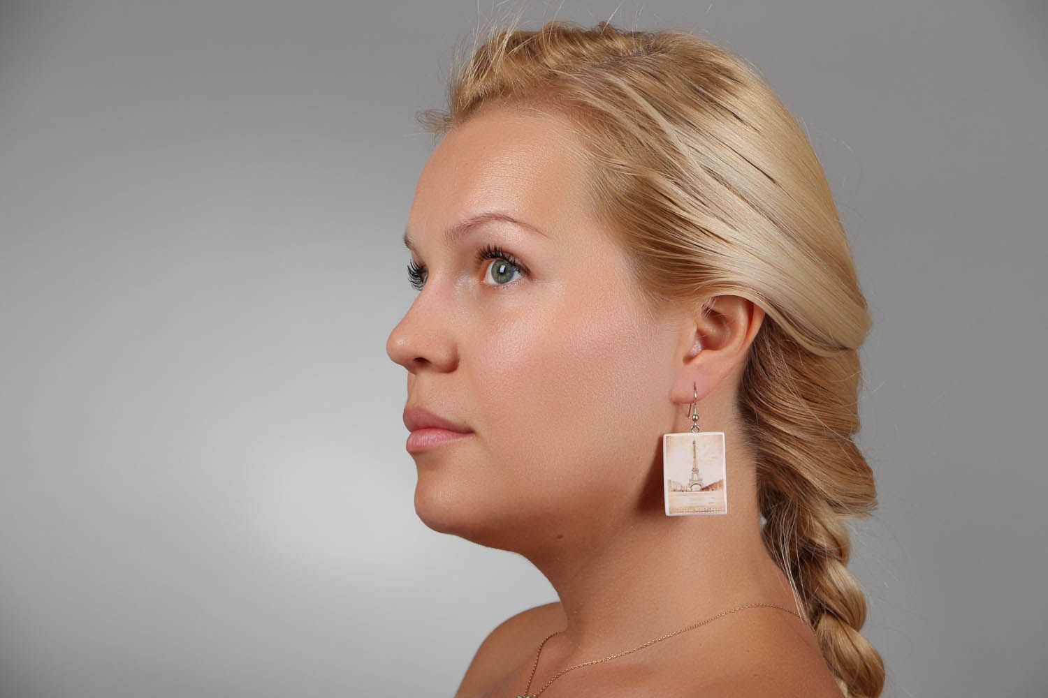 Earrings with the image of the Eiffel Tower photo 4