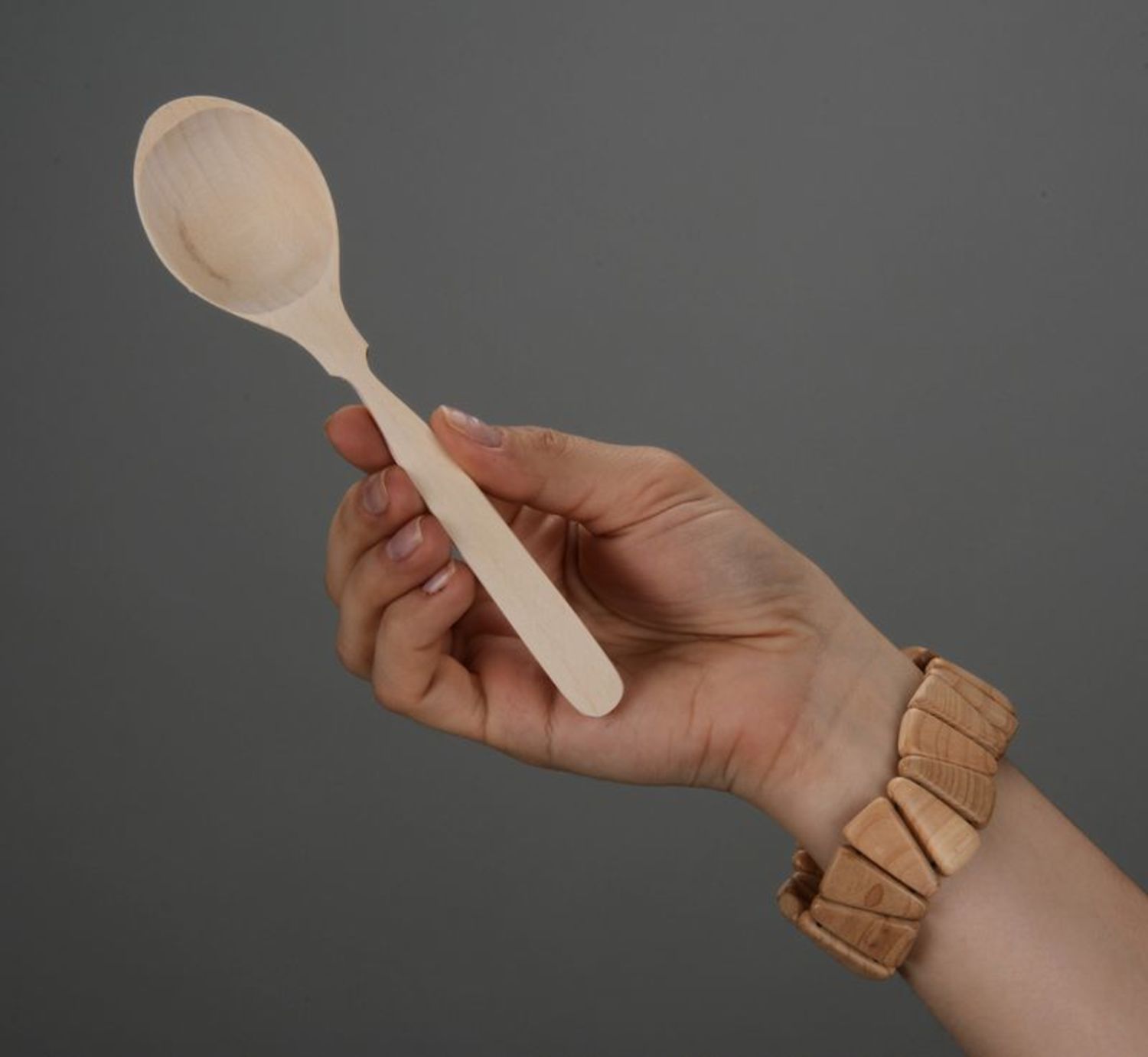 Carved wooden spoon photo 2