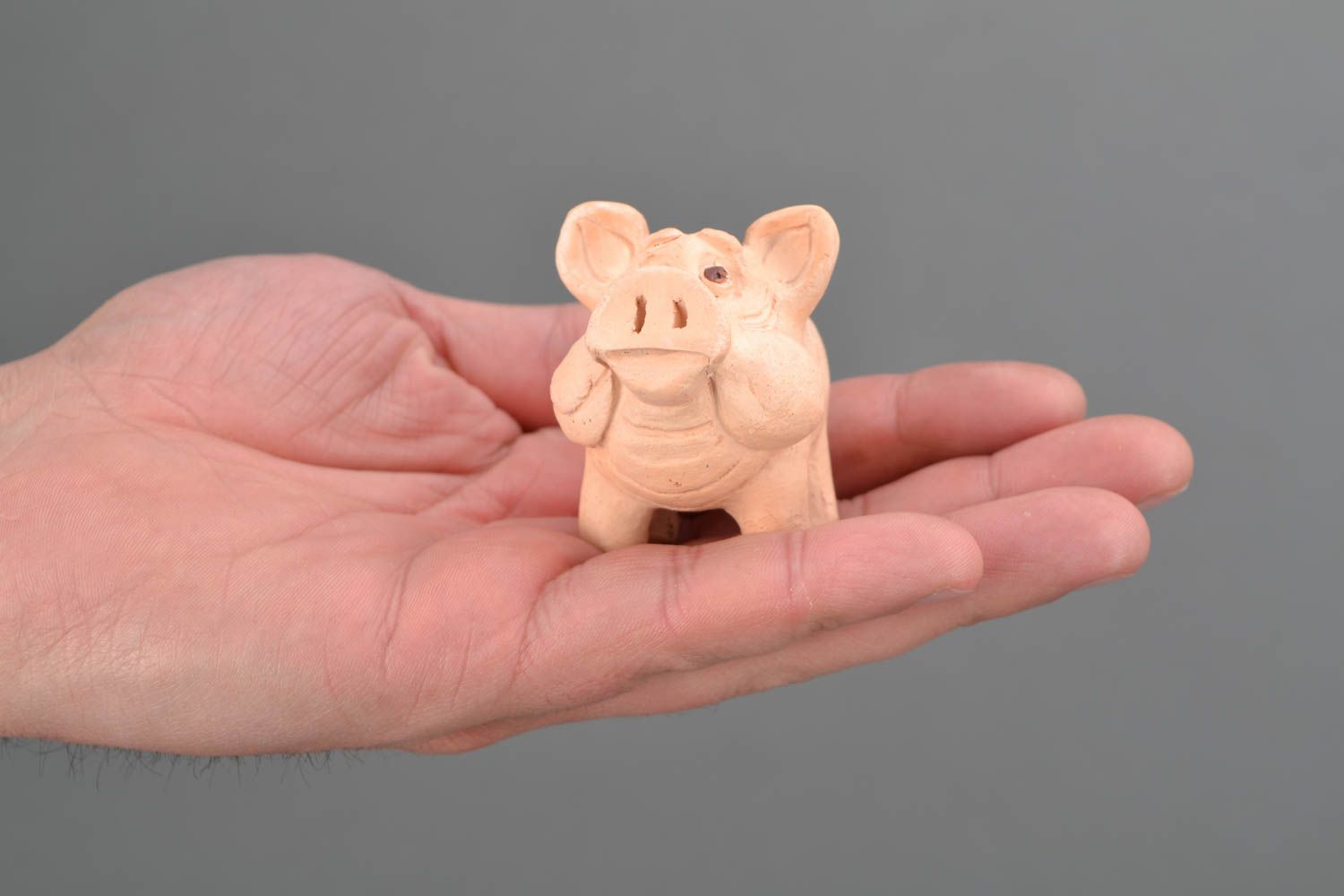 Ceramic penny whistle Pig photo 2