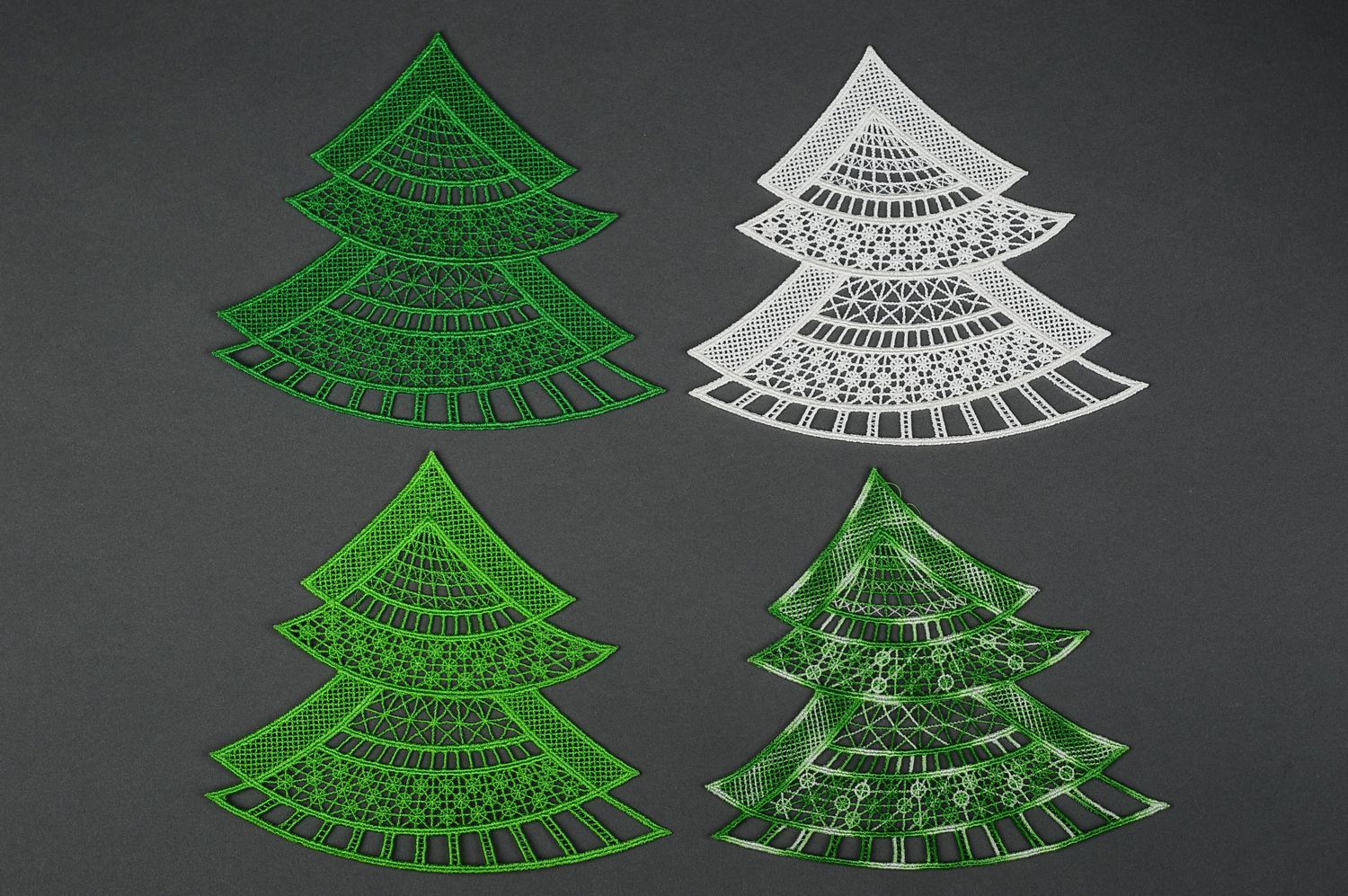 Adornos navideños hechos a mano elementos decorativos árboles de Navidad foto 4