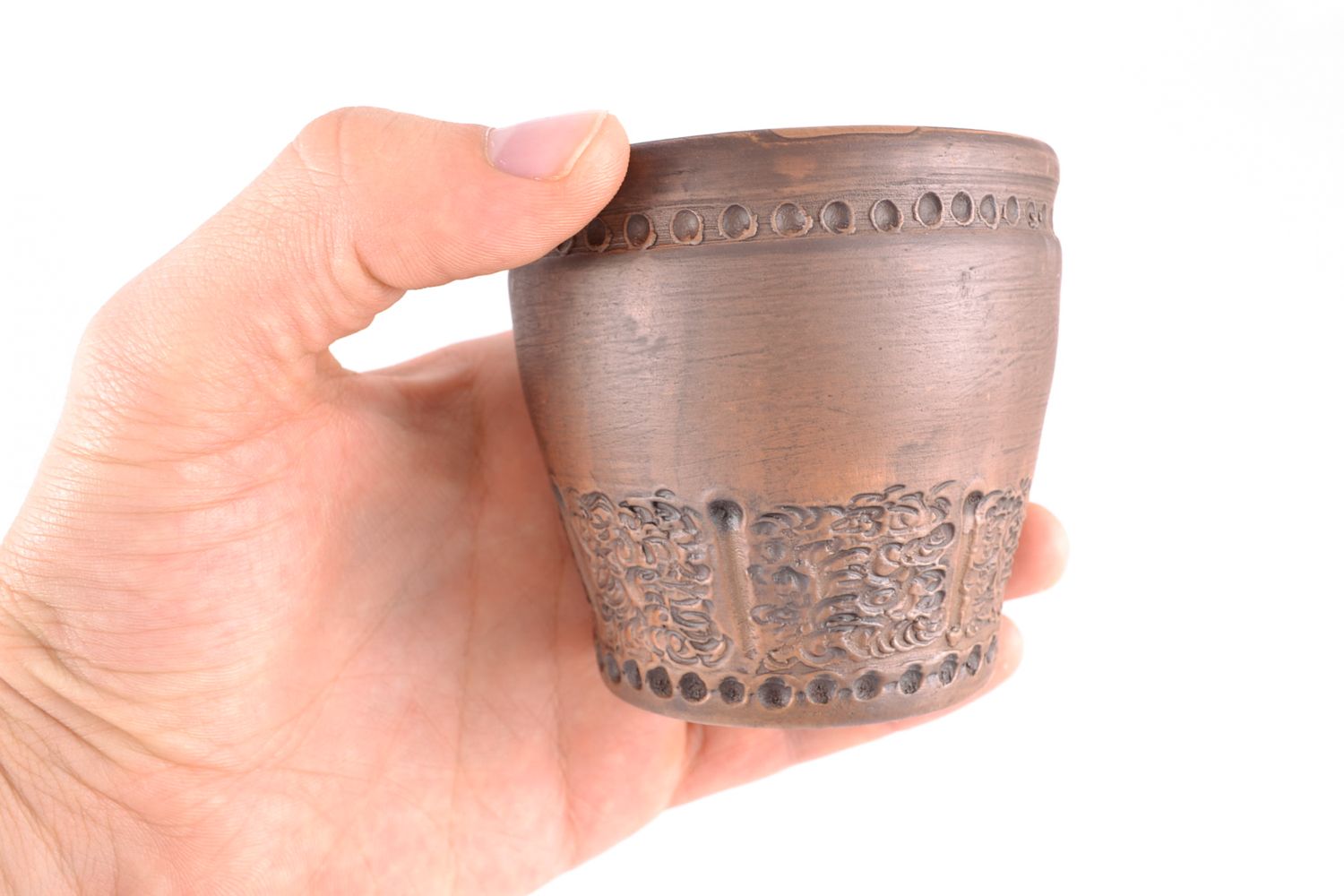 Vaso de cerámica hecho a mano 200 ml foto 2