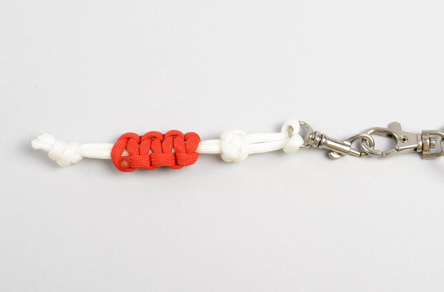 Beautiful handmade cord keychain woven keychain cool keyrings gift ideas photo 1