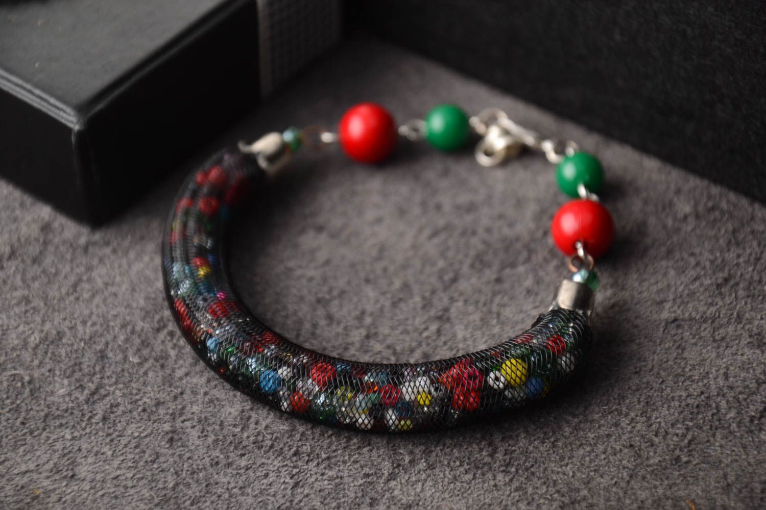 Handmade elegant wrist bracelet unusual bright bracelet stylish jewelry photo 1