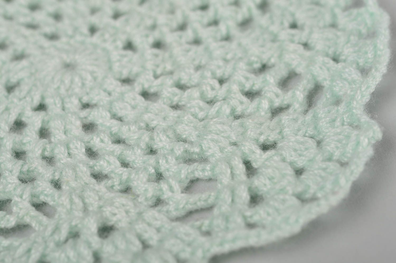 Handmade Tisch Dekor Serviette aus Stoff Serviette Baumwolle klein durchbrochen foto 4