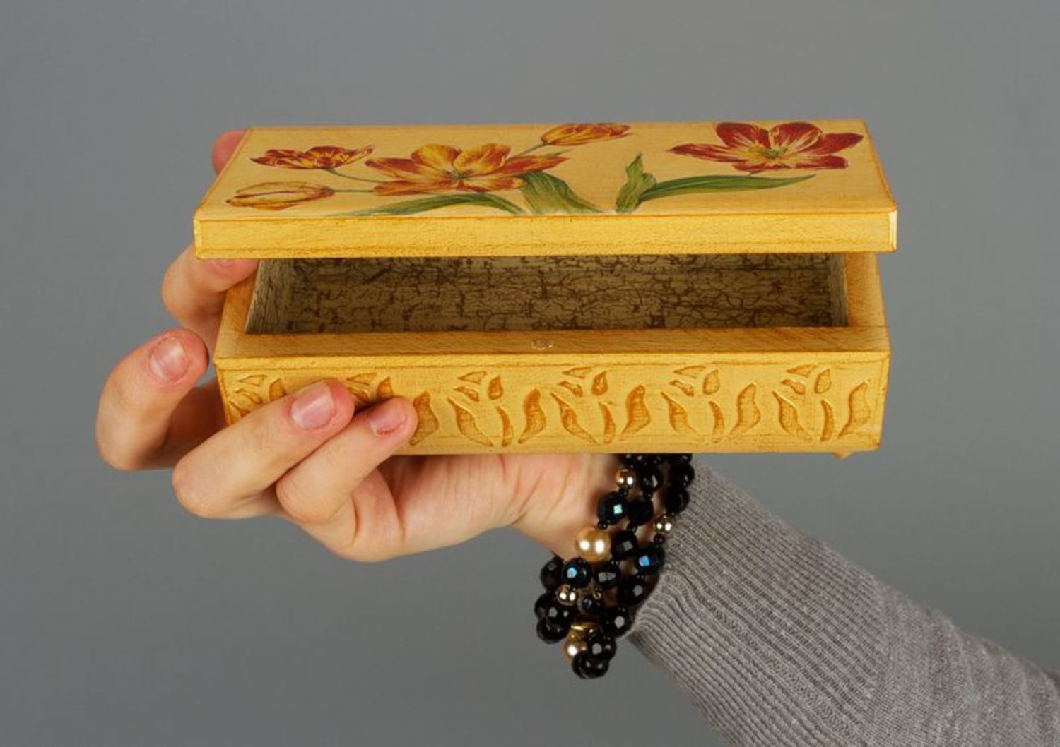 Wooden box for jewelry photo 5