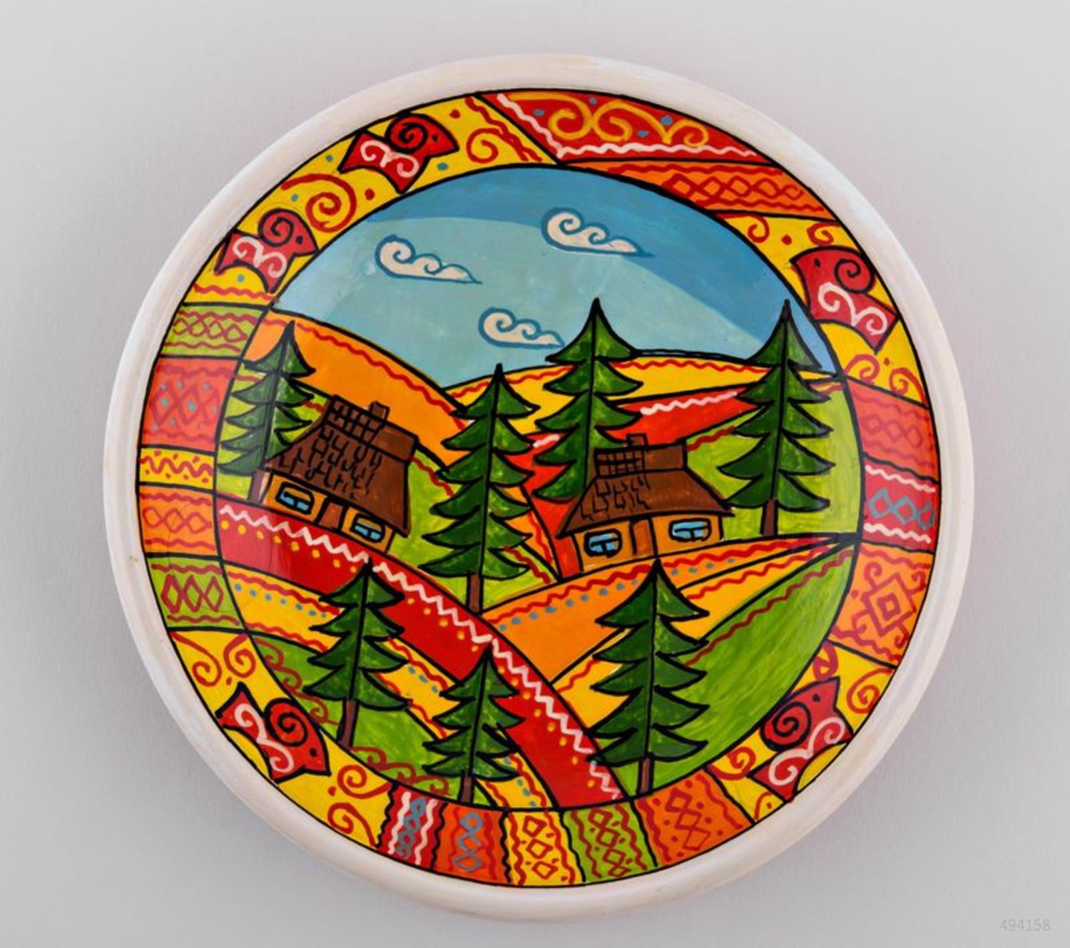 Decorative ceramic plate photo 4