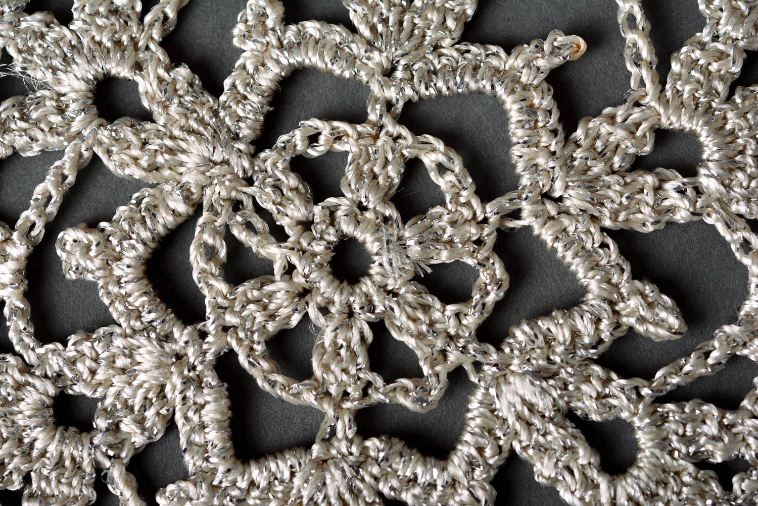 Suspension décorative faite main Déco maison tricot au crochet Idée cadeau photo 4