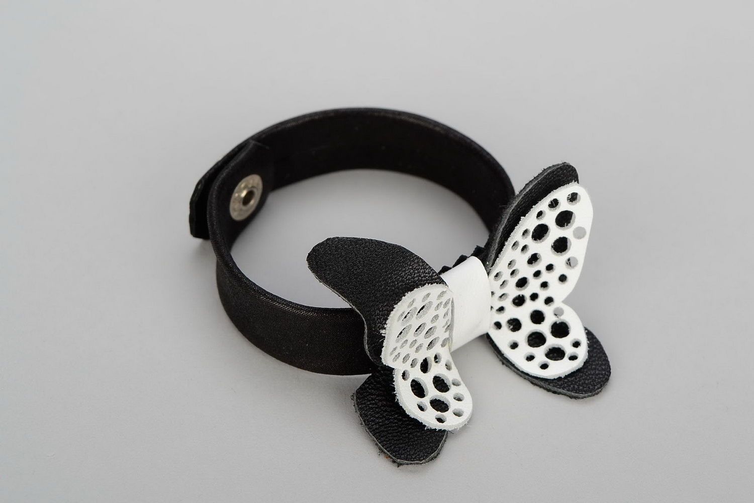 Leather bracelet Butterfly photo 2
