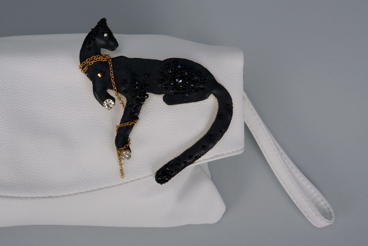 Brooch-pendant on the bag Black Panther photo 3