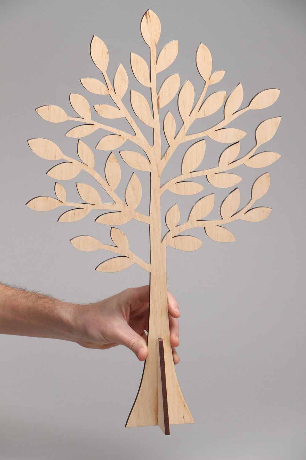 Semilavorato fatto a mano materiale da dipingere a forma di albero bello foto 4
