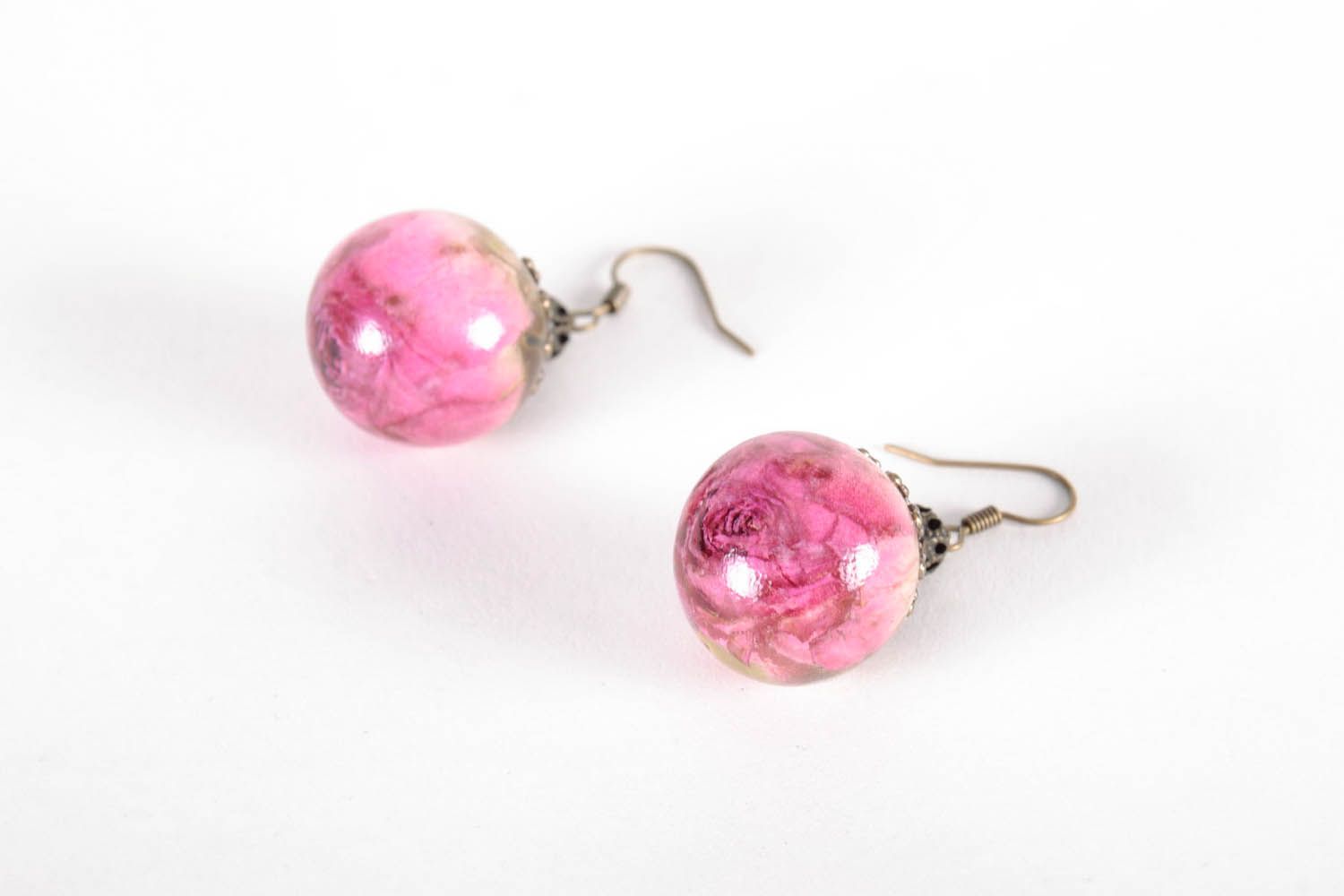 Earrings with rose photo 2