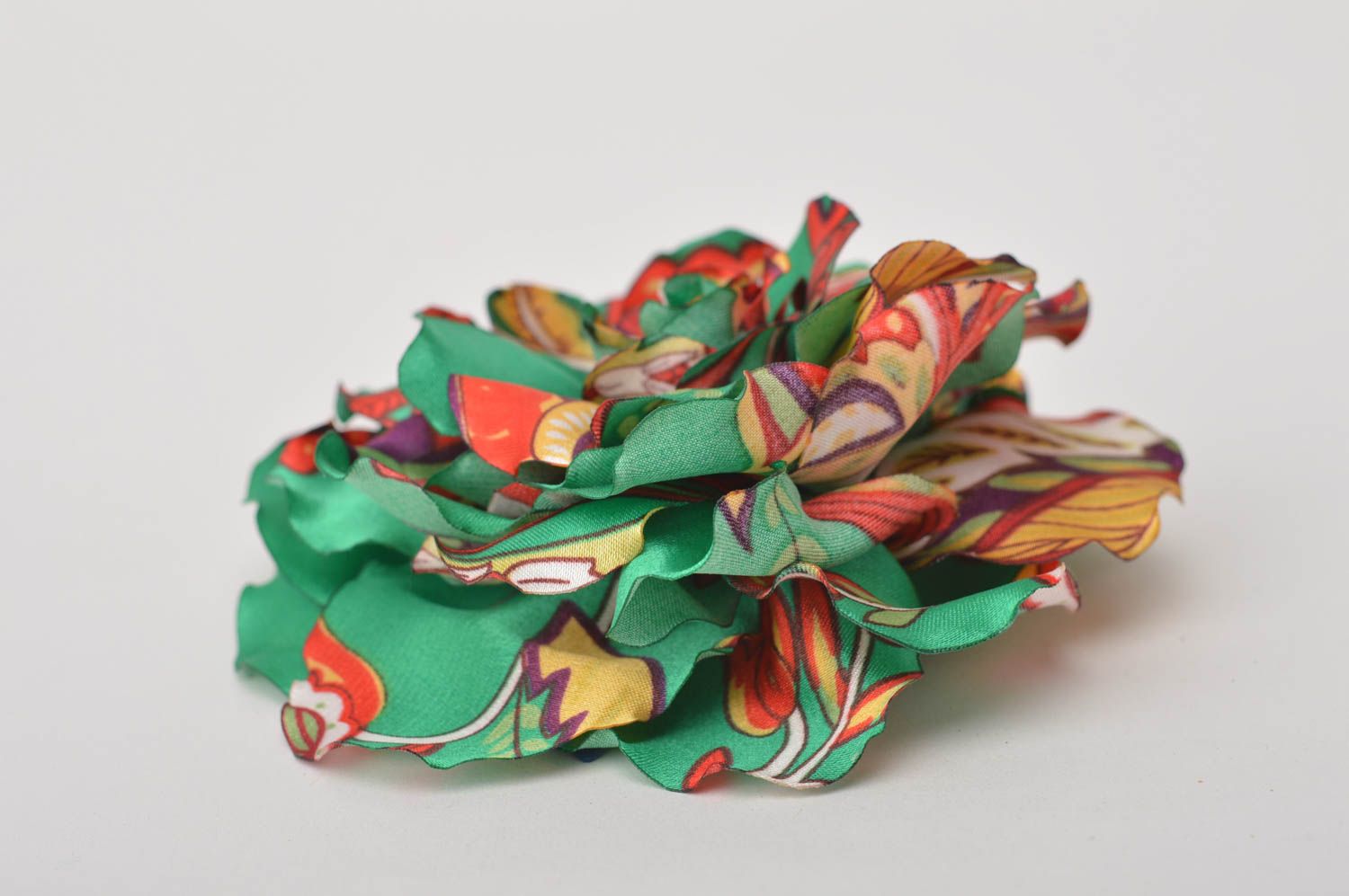 Handmade grelle Schmuck Brosche Haarspange Blume Haar Accessoires gemustert foto 4