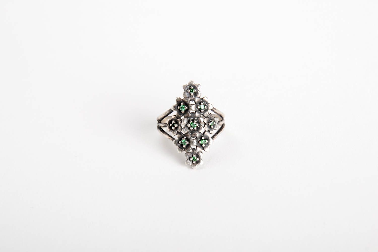 Кольцо из серебра украшение ручной работы женское кольцо ювелирная бижутерия фото 3
