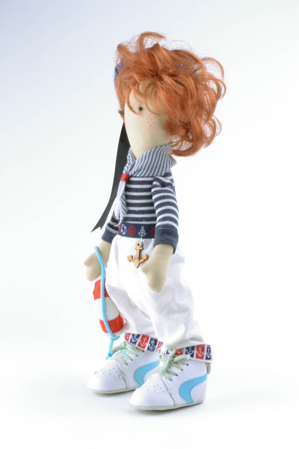 Soft toy made of cotton Sailor photo 3