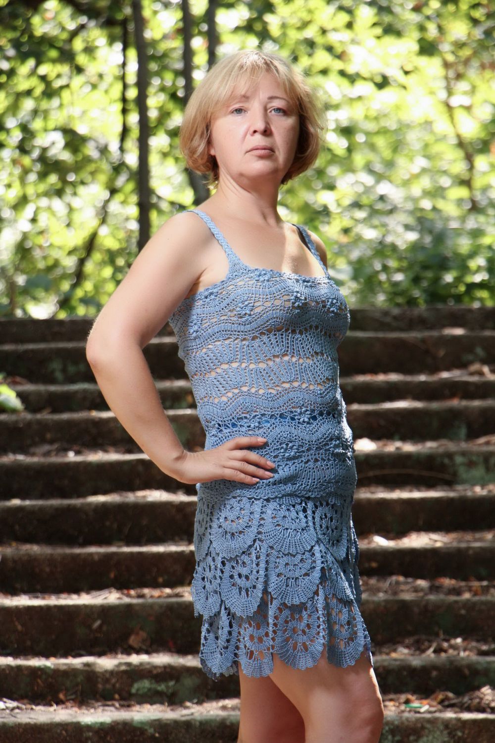 Skirt made of brugge lace, rayon photo 4