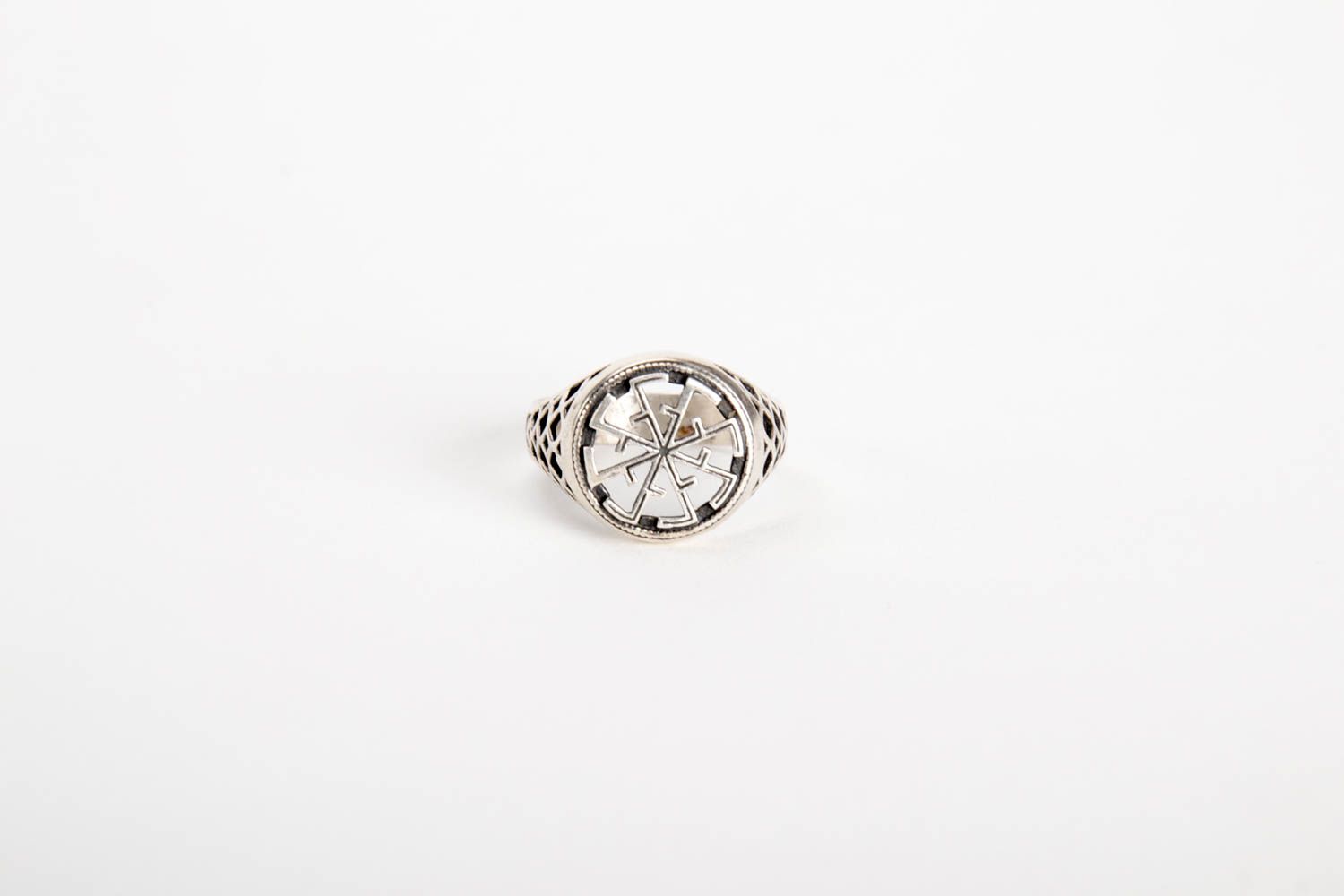 Серебряное кольцо ручной работы перстень мужской дизайнерское украшение фото 4