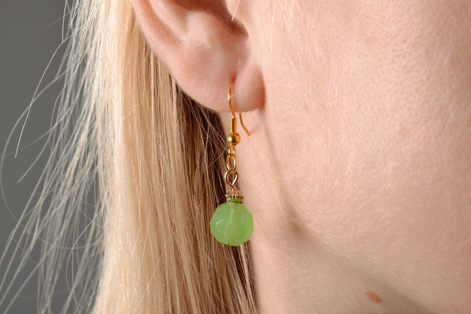 Earrings with beads photo 5