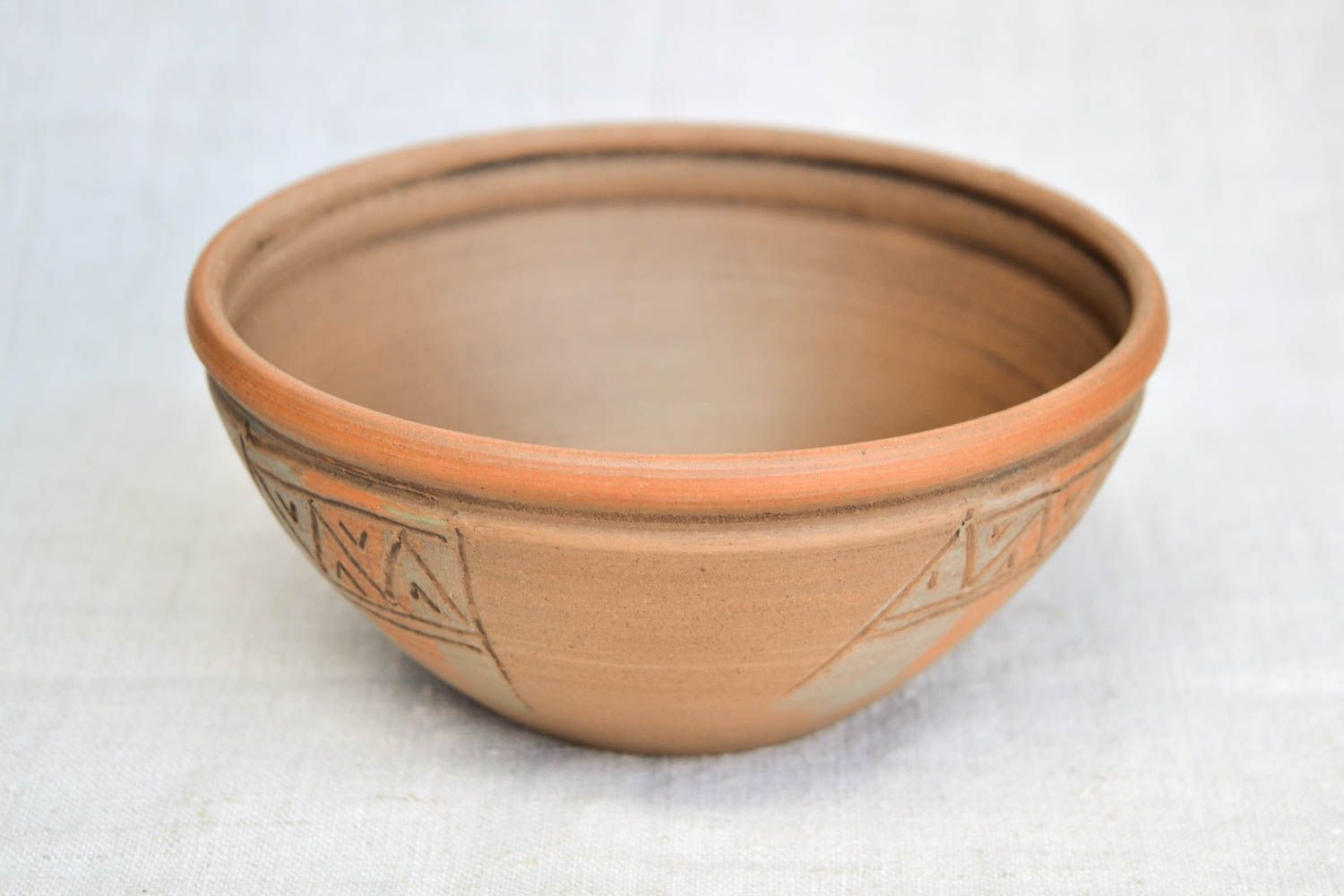 Handmade bowl clay bowl ceramic tableware clay utensils eco friendly pottery photo 4