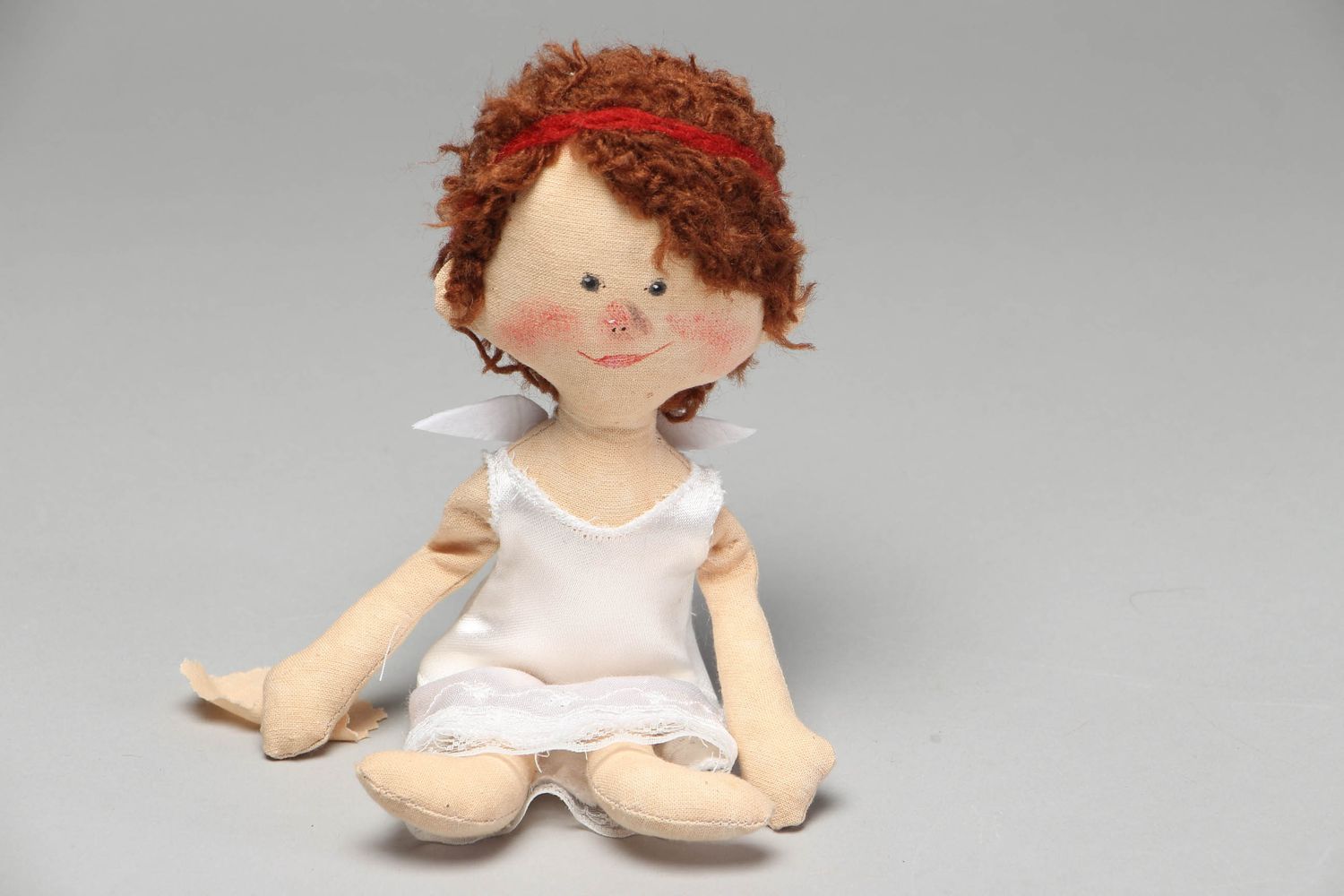 Handmade fabric soft toy Angel photo 1