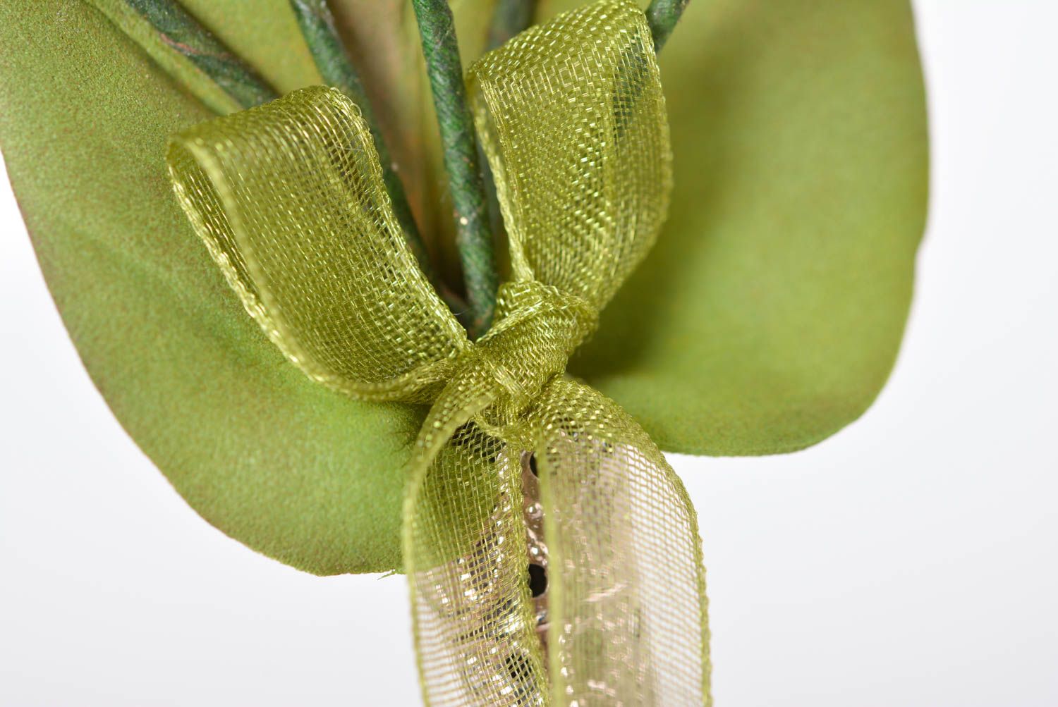 Grande broche Bijou fait main feuilles baies en foamiran Cadeau pour femme photo 5