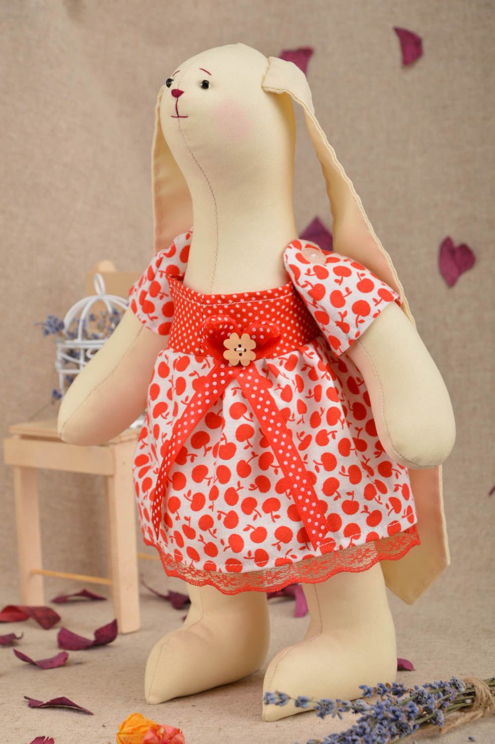 Handmade hypoallergenic soft toy fabric stuffed toy for children gifts for kids photo 1