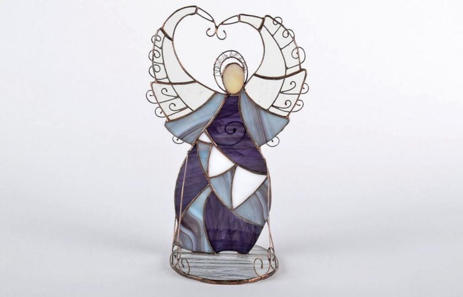 Stained glass statuette Christmas angel photo 6