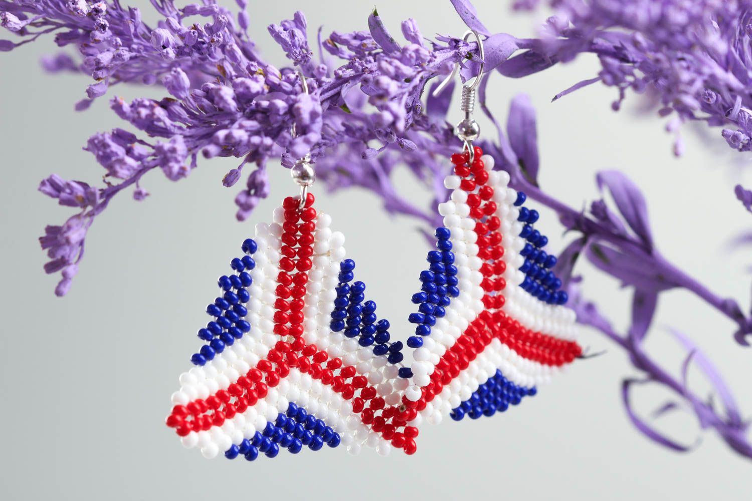 Handmade earrings beaded jewelry designer earrings women accessories gift ideas photo 1
